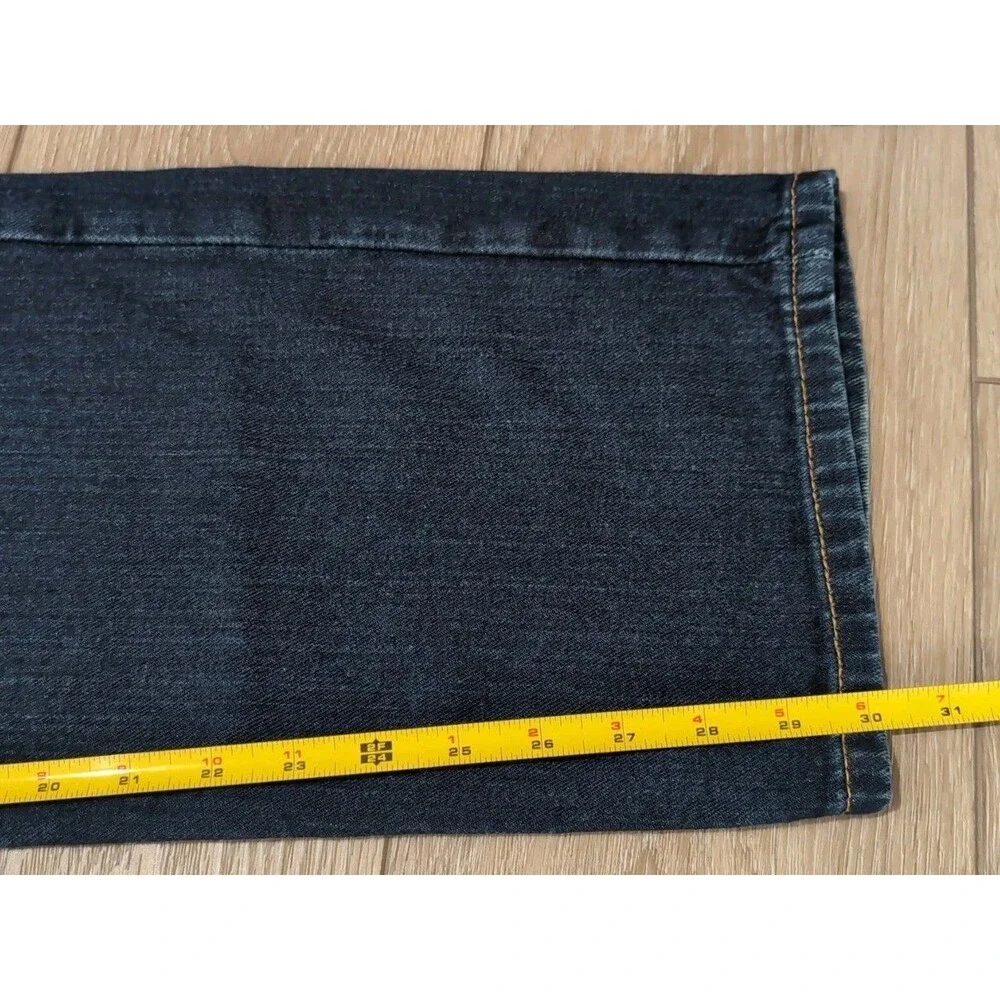 LEVI'S 514 DENIM JEANS MENS 38X30 DARK WASH BLUE STRAIGHT 9